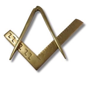 Met 05 - Esquadro e Compasso em Bronze